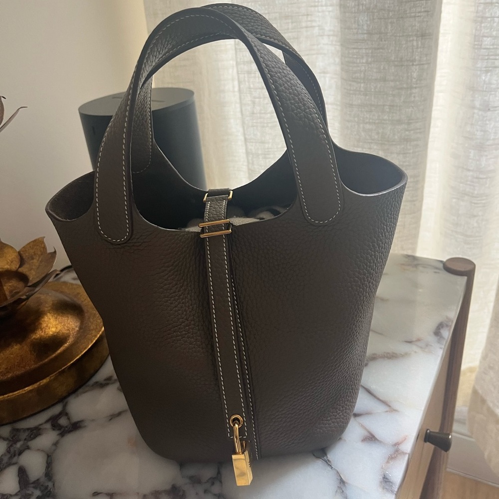 Hermes Picotin 18 Togo Etaupe Bag